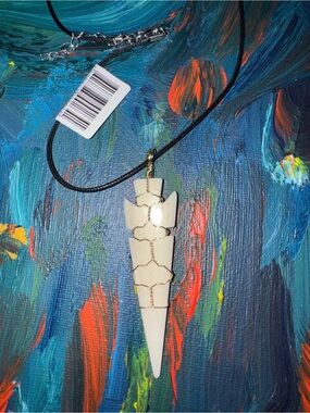 Gold Wire Wrapped Arrowhead Statement Necklace
